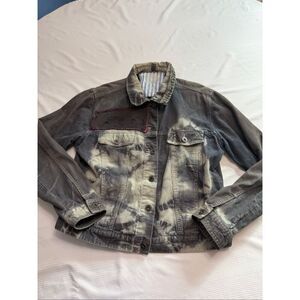 Cheryl Fudge Women’s Corduroy Tie Dye Hippie Boho Jacket Size Medium Rare